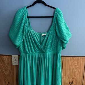 ARULA Teal Long Sleeve Dress